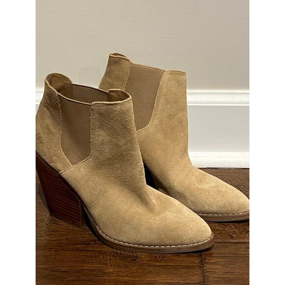 Bp. Womens Lex Suede Bootie 6.5 M Chestnut - Picture 3 of 5